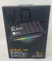 WD - BLACK P40 Game Drive for PC PS4 PS5 and Xbox 1TB External USB. New-Sealed