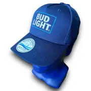 Bud Light - Logo Mesh Performance Hat - Adjustable Snapback - Blue White
