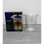 仙德曼 雙層玻璃錘紋公杯 350ML 茶杯/杯子 CF354