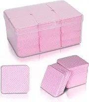 1080PCS Lint Free Nail Wipes- Non-Woven Soft Nail Polish Remover Pads, Nail Polish Remover Wipes Pink- Lint Free Wipes for Nail Polish Remover, Eyelash Extensions and Nail Art- DIY Nail Supplies