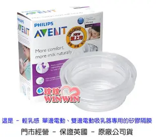 AVENT 吸乳器零件 - 輕乳感 - 電動吸乳器專用- 矽膠隔膜，保證英國原廠公司貨