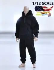 1/12 black hoodie pants for Tbleague TM01A TM02A 6" figure SHF FIGMA ❶USA❶