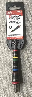 Malco MTS2 7-in-1 C-RHEX Flip Bit Socket Set with 3 Cleanable Reversible Bits