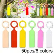 Hanging Plant Tags Ring Signs Tree 50pcs Buckle Labels Outdoor Plastic Pot