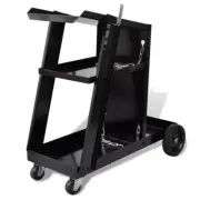 Steel Welding Cart Trolley 3-Tier Mobile Tool Storage Robust Workshop Organiser