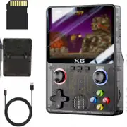 Game Console With 3.5-Inch IPS OCA Full Fit Color Screen 6000 Retro Games Dual