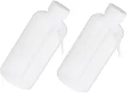 JECOMPRIS 2pcs Side Pipe Wash Bottle Water Bottle Insulated Laboratory Squeeze Bottle Water Bottle Squeezer Condiment Bottle Rinse Bottle Water Bottle Hot Water Bottle Watering Plastic White