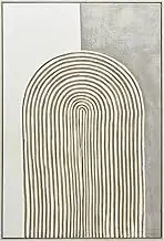 80X120cm Duality's Embrace Light Wood Framed Hand Painted Canvas Wall Art