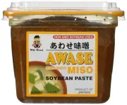 Miko - Awase Miso Soyabean Paste (Aka + Shiro) - 500 Gram - GMO Free Japanese Mi