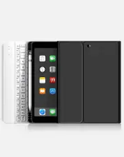 Rk102 Bluetooth Keyboard and Case for iPad 10.22021/2020/2019/iPad Air 10.5/iPad Pro10.5-black