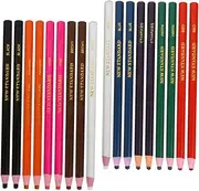 Totority Set of 20 Wax Pencils Non-leave Trace Useful for Dress Shoe Marking Tailors' Choice