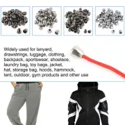 50pcs Plastic Bell Ends Stopper Cord Ropes Lock Lanyard Fastener