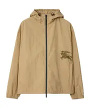 Burberry EKD Motif Lightweight Hooded Jacket XXS,S,XL,XS,L,M biscuit color