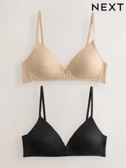 Camel/Black Trainer Bras 2 Pack (E45715) | $35
