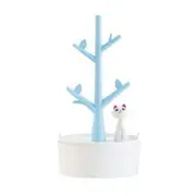 2Pcs Cat Tree Shape Jewelry Earrings Necklace Bracelet Stand Holder Storage Rack Box