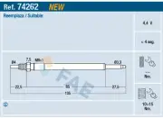 FAE 74262 Glow Plug for VOLVO