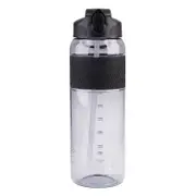 Oasis Tritan Sports Bottle with Sipper and Straw 1 Litre - Carbon Black