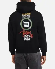 [S Double] S Double 25/26 Zip Through Hoodie Black - Size S S Black