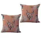 2pcs tribal dreamcatcher cushion cover living room