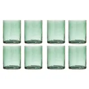 2x 4pc Ladelle Flynn Glass Tumbler Water/Juice Cup Drink Glassware 10cm Green
