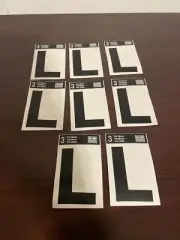 Hy-Ko Vinyl 3 In. Non-Reflective Adhesive Letter, L 8 Pk