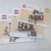NEW Lego Instruction Manual Creator 3 in 1 Downtown Noodle Shop 31131 No Bricks