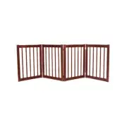 Dynamic Accents - 32 Inch 4 Panel Free Standing EZ Gate - Mahogany