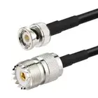 UHF Female SO239 to BNC Male Adapter Cable for Handheld CB Radio, Amateur Radio