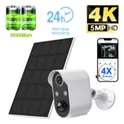 Wireless 4G SIM Card WiFi Security Camera Solar Panel Outdoor Two-way Audio 5MP