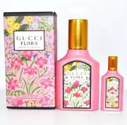 Gucci Flora Gorgeous Gardenia EDP 2pc Set 1 fl oz Spray & 5mL Mini Splash