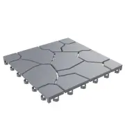 Deck Tiles - 30-Pack Polypropylene Interlocking Patio Tiles ? Weather-Resista...