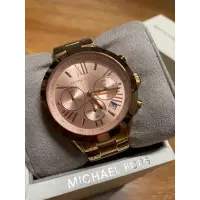 在飛比找蝦皮購物優惠-MICHAEL KORS 三眼 玫瑰金 手錶 MK