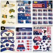Aussie Flag Temporary Tattoos and Stickers, Cricket ,Australia Day FREE DELIVERY