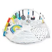 Sassy Stages STEM Developmental Play Gym, Sensory Tummy Time Activity Play Mat