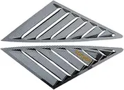 2 PCS Car Side ABS Deflector Vent Window Louver Side Scoop Louver Cover Trim Sticker Carbon Look Compatible for Audi A3 A4 A5 A6 A7(12-18 A6)