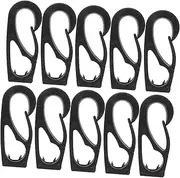 BESPORTBLE 10pcs Universal Kayak Bungee Cord Clips: Plastic Tie Down Clips Buckle for Deck Rigging Canoe and Paddleboard Gear Organization