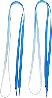 [CONGARTENO] 1 Pair Gradient Polyester Flat Shoelaces Replacement Strings for Sneakers Canvas Shoes Sports Footwear Durable Stylish Versatile and Compatible with All Shoe