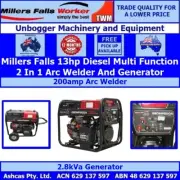 Millers Falls Diesel Multi Function 2 In 1 Arc Welder And Generator