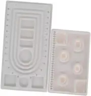 Fabselection Bead Design Boards Mats, 2Pcs Bead Chain Dial Bead Boards for Je...