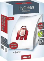 2024 Miele 9917710 Hyclean 3D Efficiency Fjm Vacuum Bags, for Vacuum Cleaners with Miele Bag, Boot with 4 H748 Bags