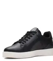 Clarks Original Tormatch Ladies Black Leather Trainers Uk Size 5.5 D EUR 39.