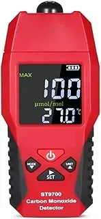 Gas Leak Detector Tester Handheld Carbon Monoxide Meter with High Precision Testing Meter Monitoring Detector G Sound Light Alarm with Wide Test Range, High Sensitivity