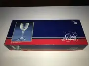 Set (6) Cristal d'Arques CHAMBERY No 3 Crystal Wine Stems NEW ORIGINAL BOX