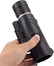 High Power Binoculars, 10-30x42 Monocular Telescope, Compact High Zoom Monocular Telescope with HD BAK4 Prismatic Lens, Monocular with Smartphone Adapter and Tripod for a
