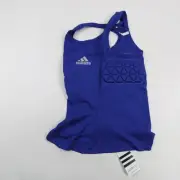 adidas Techfit Padded Compression Top Women's Blue New with Tags