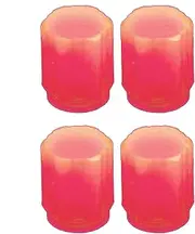 Fluorescent Tire Valve Stem Caps - 4X Glowing Tire Pressure Caps,Wheel Valve Cover, Car Tire Air Cap for Car, Truck, Motorcycle