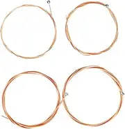 Vaguelly 4pcs String Strings Wooden Bass Strings Bass Parts Bass Accessories Bass Accessory Bass Guitar Accessories Bass Instruments Accessories Bass Supply Instrument Parts