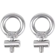 2/4/6/8pcs Awning Rail Stoppers 304 Stainless Steel 6mm Stops Motorhome Campervan Caravan M4x12mmx6mm Silver RV Part Accessories(2PCS)