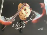 Richard Brooker Friday the 13th Part III Autograph 8x10” Photo (Jason Voorhees)