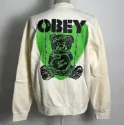 Obey Men's Crew Sweatshirt Love Hurts Unbleached Size XL NWT Shepard Fairey